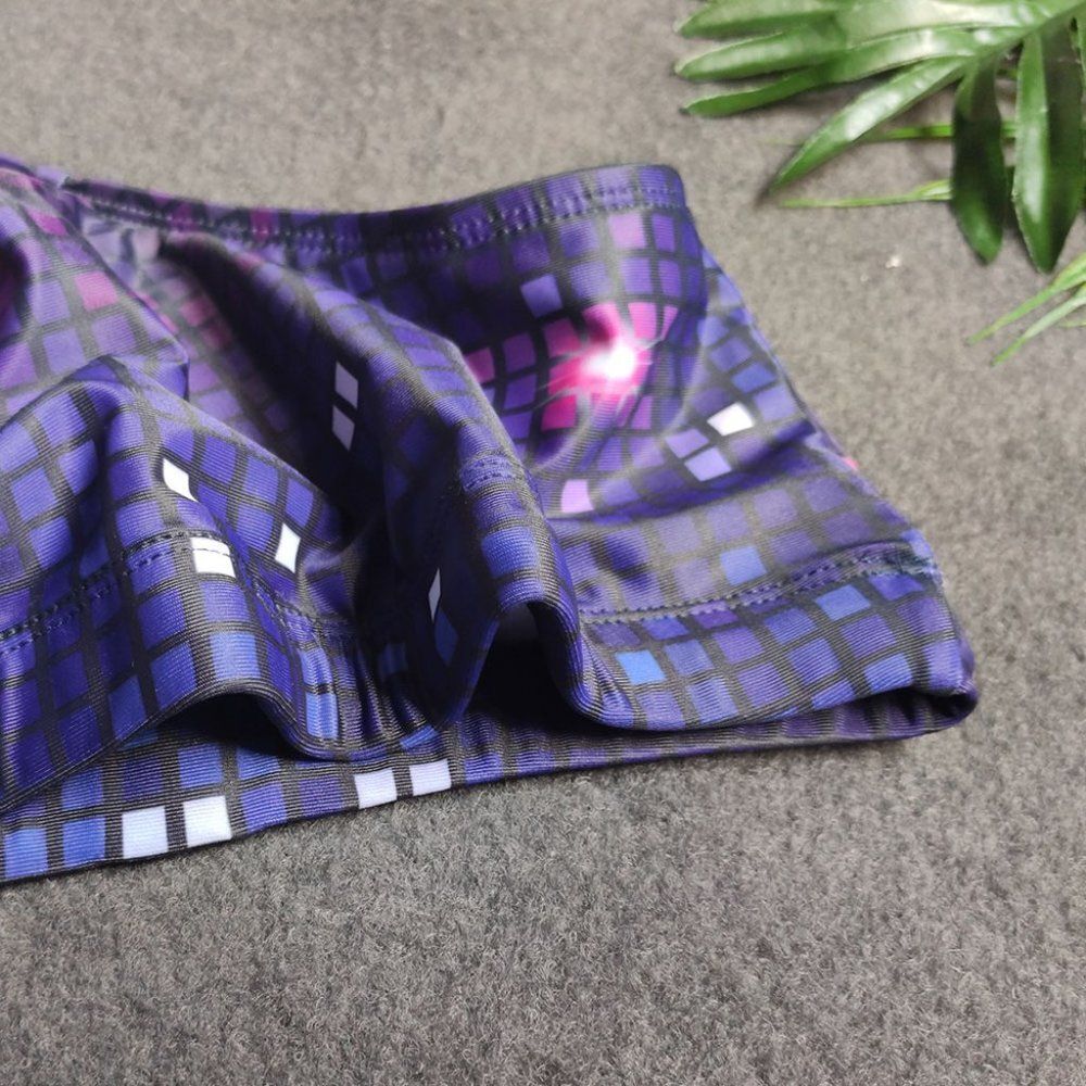 Men's fun disco shiny swim trunks, swimsuit, soft shorts pool party Size L - Picture 11 of 11